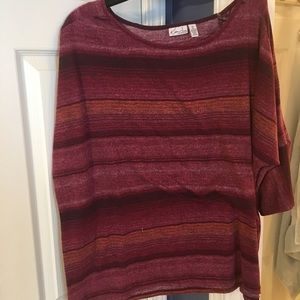 Horizontal subtle stripe top